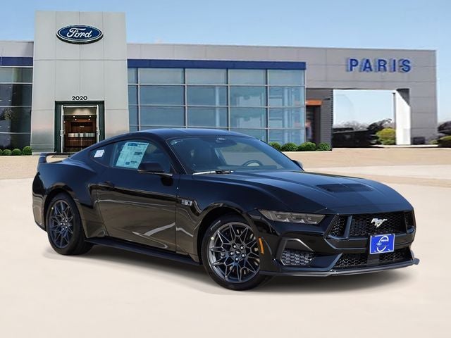2026 Ford Mustang GT Premium in Shadow Black — front three-quarter view