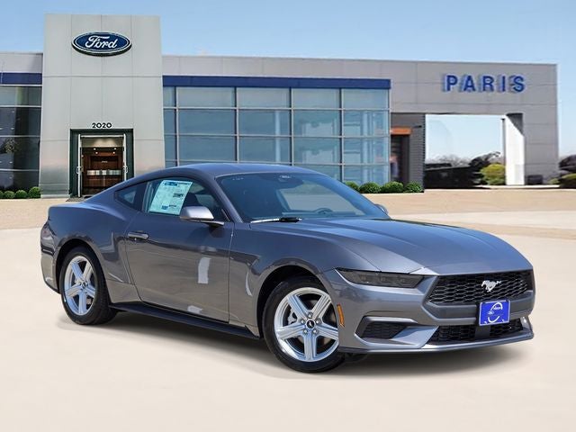 2026 Ford Mustang EcoBoost in Carbonized Gray Metallic — front three-quarter view
