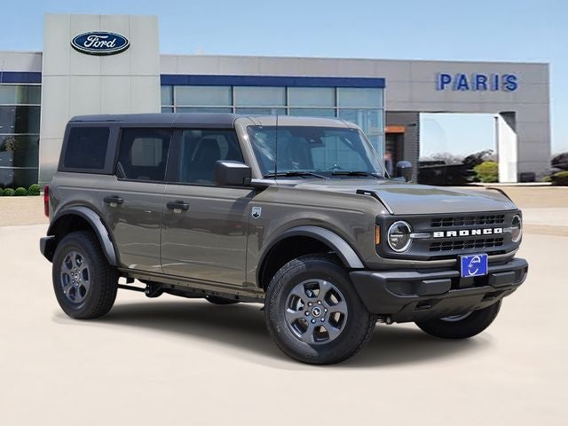 2026 Ford Bronco Big Bend in Marsh Gray — front three-quarter view