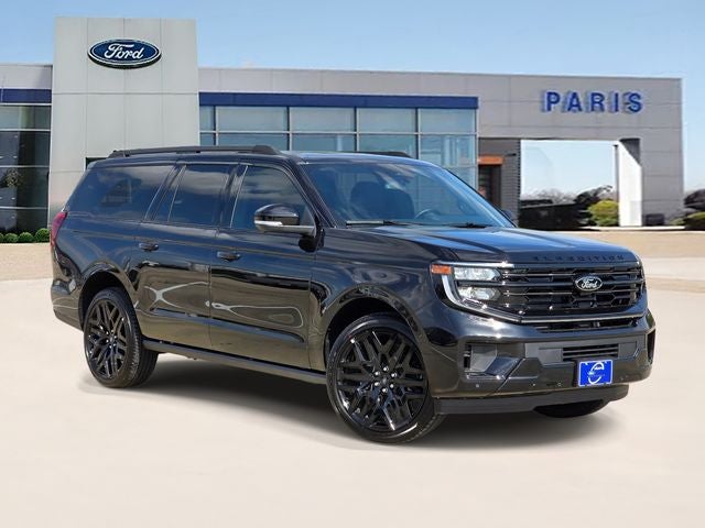 2026 Ford Expedition Max Platinum in Black Metallic — front three-quarter view