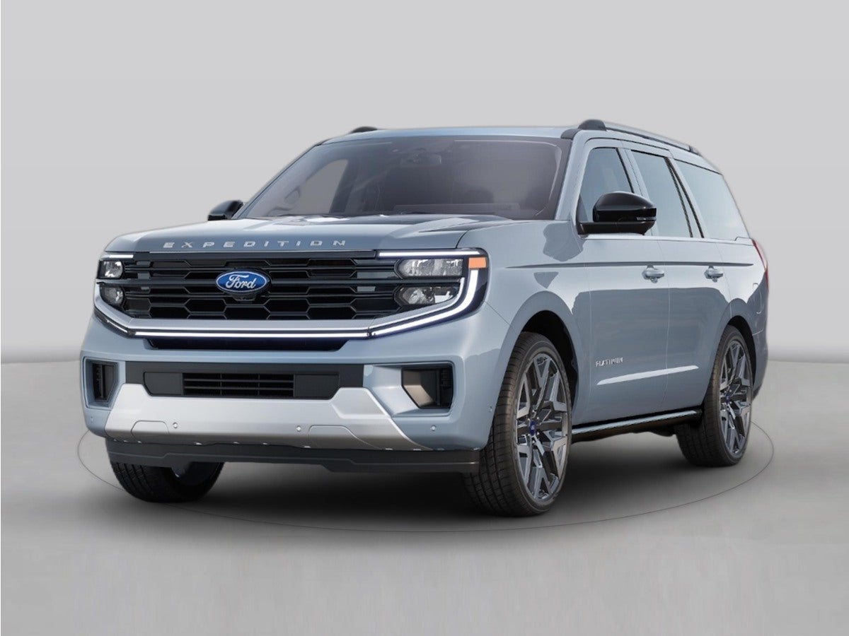 2026 Ford Expedition Active in Space Silver Metallic — front three-quarter view