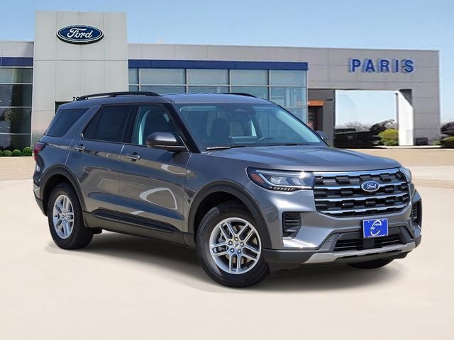 2026 Ford Explorer Active in Carbonized Gray Metallic — front three-quarter view