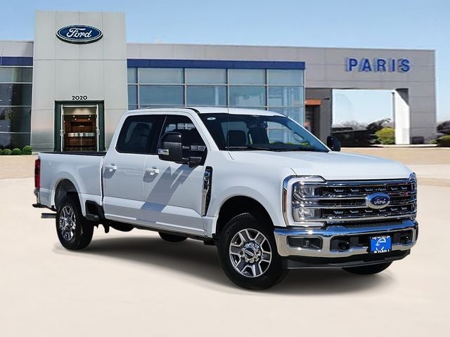 2026 Ford F-350SD Lariat in Oxford White — front three-quarter view