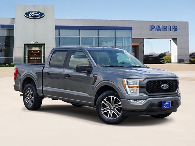 2021 Ford F-150 XL in Gray Metallic — front three-quarter view