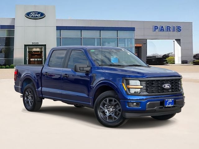 2026 Ford F-150 STX in Argon Blue Metallic — front three-quarter view