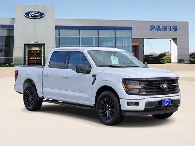 2026 Ford F-150 XLT in Oxford White — front three-quarter view