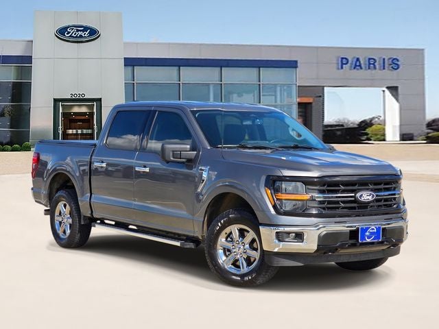 2024 Ford F-150 XLT in Carbonized Gray Metallic — front three-quarter view