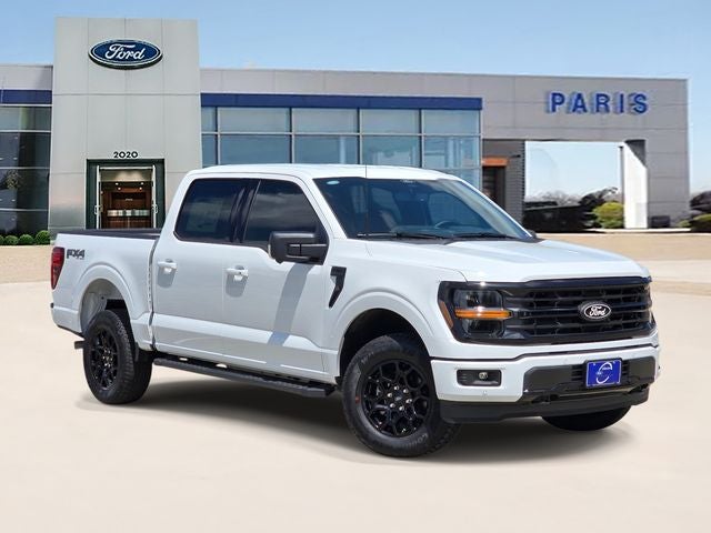 2026 Ford F-150 XLT in Oxford White — front three-quarter view