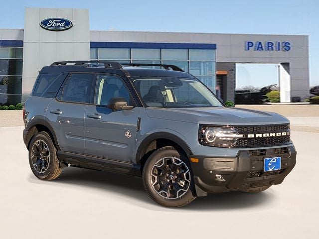 2025 Ford Bronco Sport Outer Banks in Azure Gray Metallic Tri-Coat — front three-quarter view