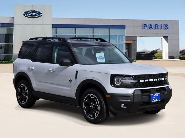 2026 Ford Bronco Sport Outer Banks in Oxford White — front three-quarter view