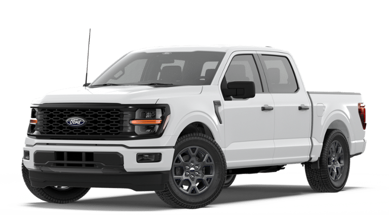 2026 Ford F-150 STX in Oxford White — front three-quarter view